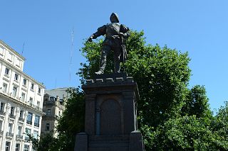 09 Statue Of Spanish Conquistador Juan de Garay Founder of Buenos Aires Near Plaza de Mayo Buenos Aires